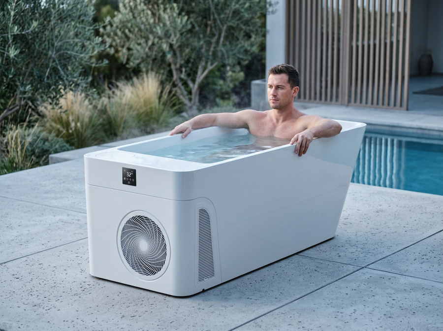 The white All-in-one Cold Plunge